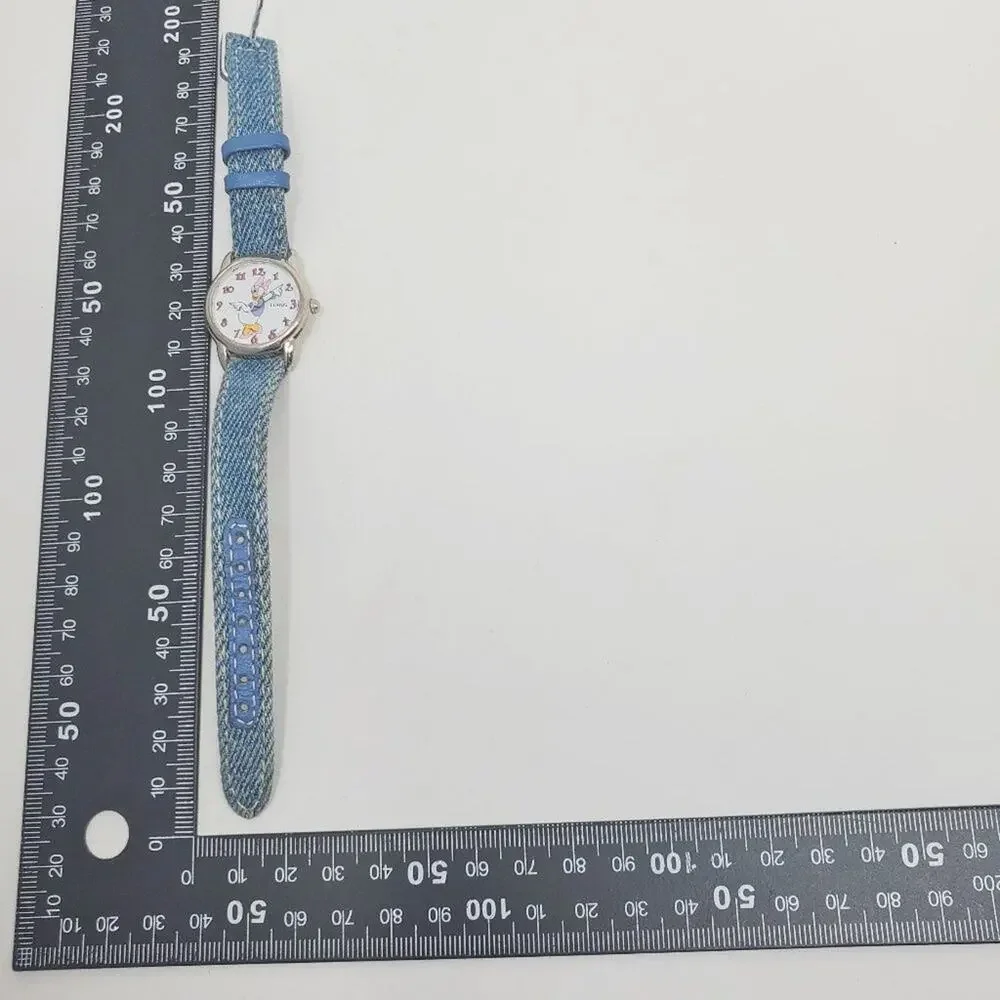 Disney X Lorus Daisy Duck ULTRA RARE VTG Denim Watch  H2F